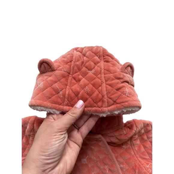 Nordstrom Quilted Velour Bunting Size 9m - Picture 4 of 5